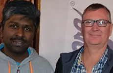 Mervyn Govender (left) and Steven Jeffery after the August presentation.